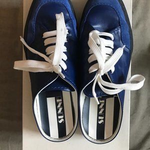 Sunnei Blue Leather and Suede Sneaker Size 40IT
